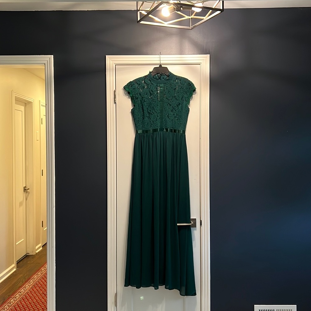 Emerald Green Maxi Formal Dress